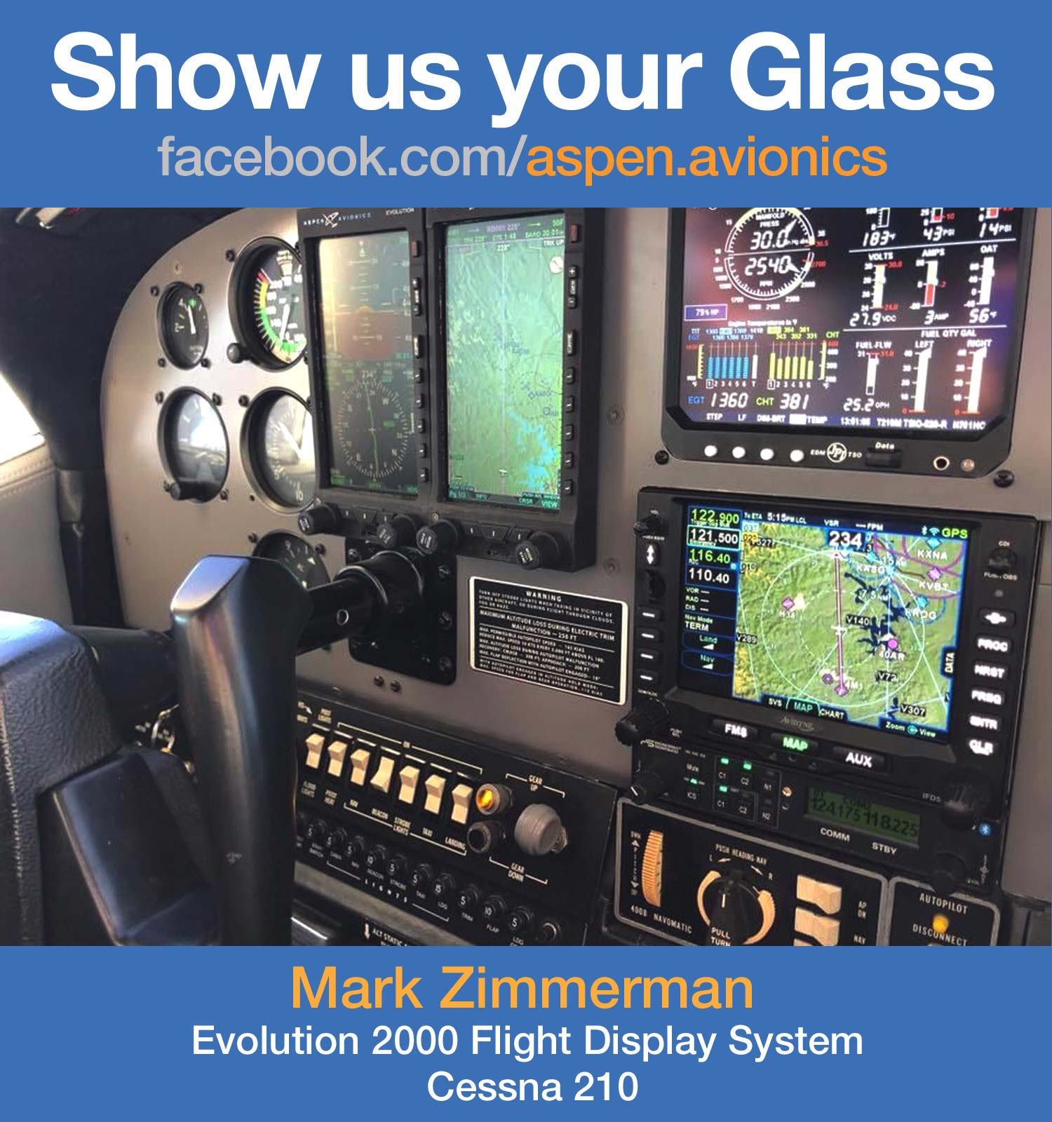 Pilot flight display Evolution Max 2000