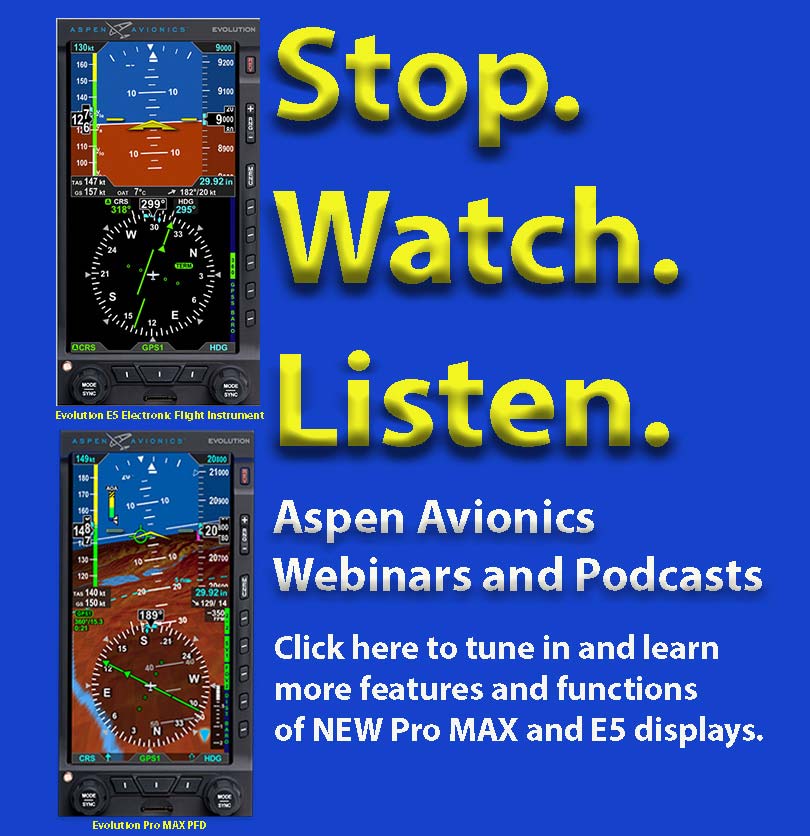 Aspen Avionics Podcasts and Webinars